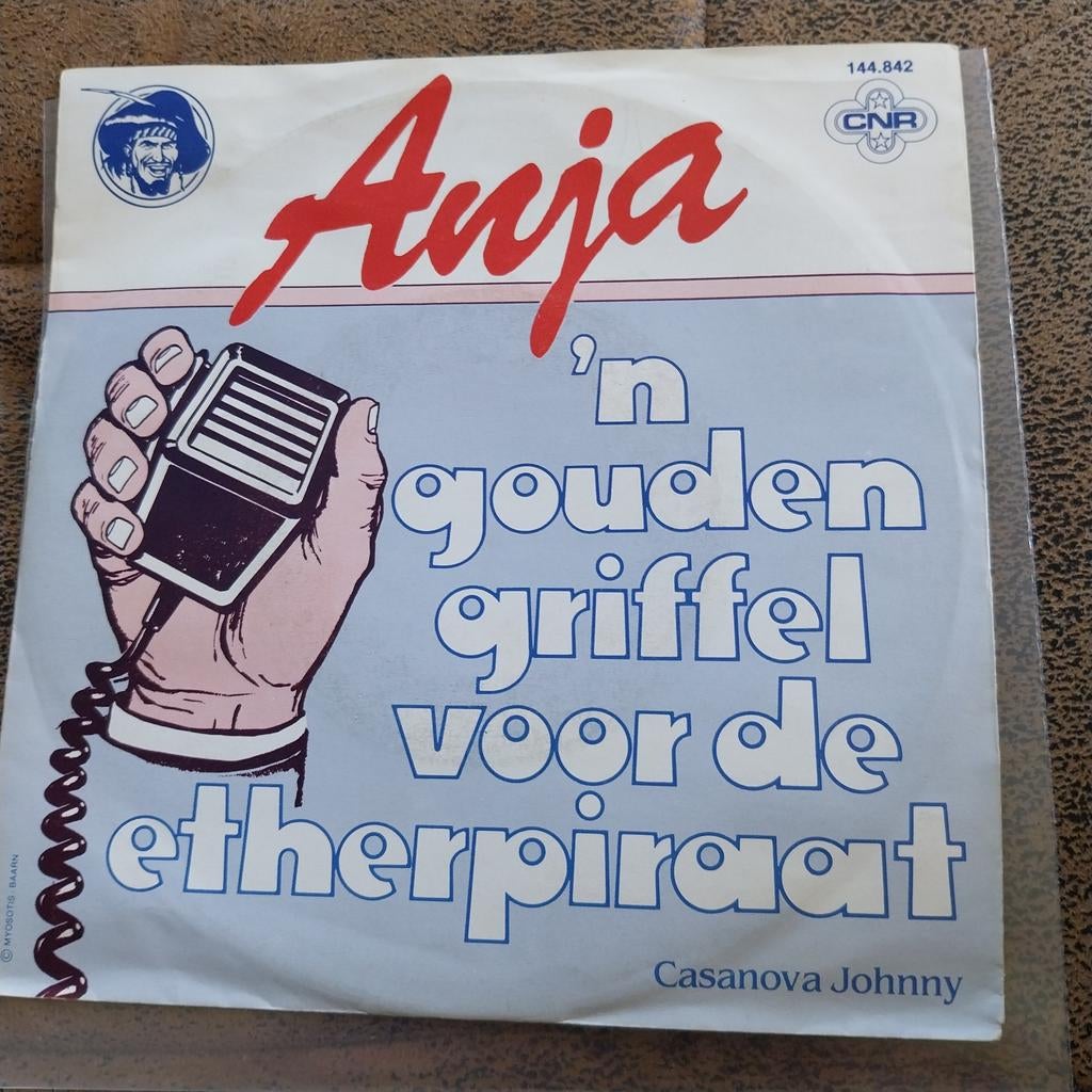 Anja - 'n Gouden Griffel Voor De Etherpiraat Single Vinyl, Gebruikt, Originele persing, 7 inch, Ophalen of Verzenden