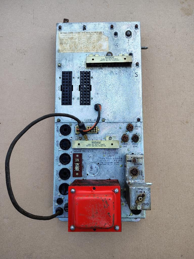 Selectie Unit/ TSU1 Seeburg Channel/ 222 (1959) jukebox, Verzamelen, Automaten | Jukeboxen, Verzenden, Gebruikt, 1950 tot 1960