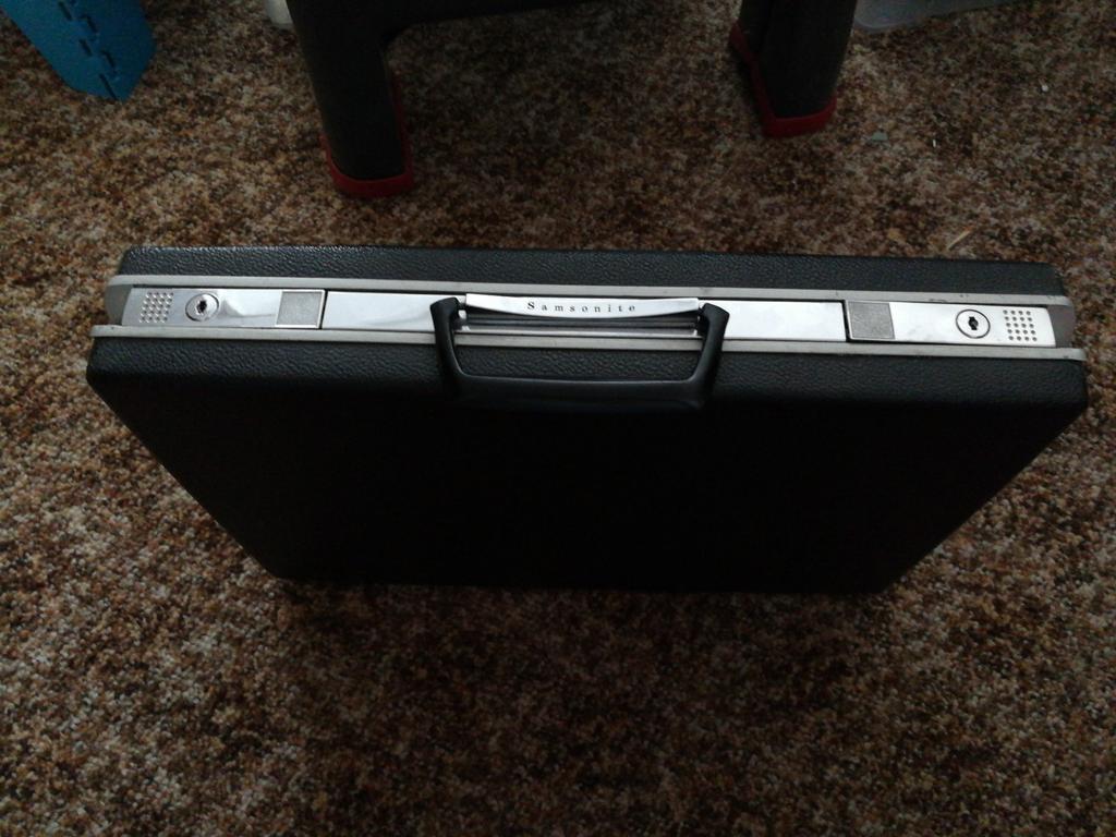 Vintage Samsonite aktentas koffer, Ophalen, Zo goed als nieuw, Hard kunststof, Minder dan 50 cm