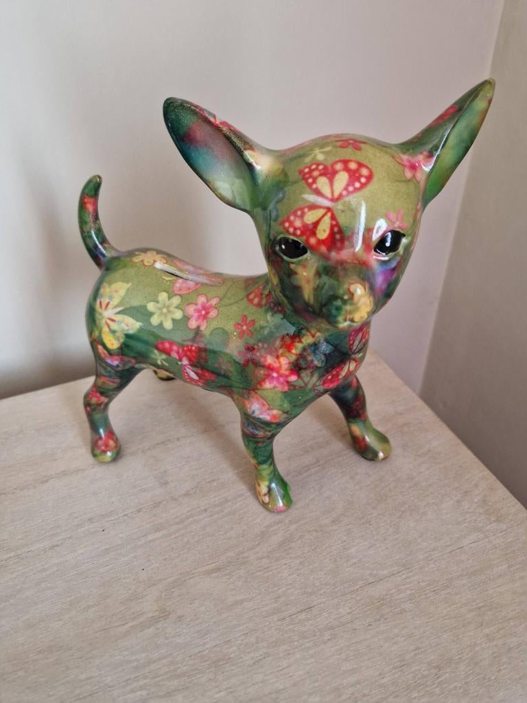 Pomme Pidou Chihuahua, Verzamelen, Spaarpotten, Ophalen of Verzenden, Nieuw, Steen, Aardewerk of Keramiek, Dier