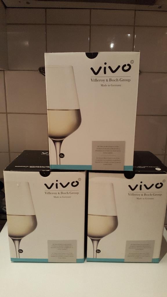 VIVO Villeroy&Boch Albert Heijn AH Witte Wijnglazen, Huis en Inrichting, Keuken | Servies, Nieuw, Glas of Glazen, Overige stijlen