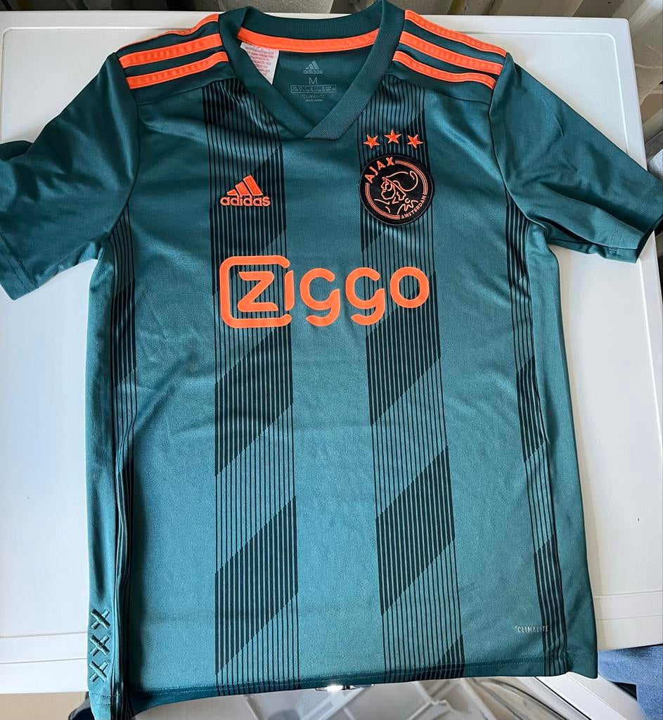 Ajax kindershirt - Groen/Oranje - Maat M, Ophalen of Verzenden, Gebruikt, Jongen of Meisje