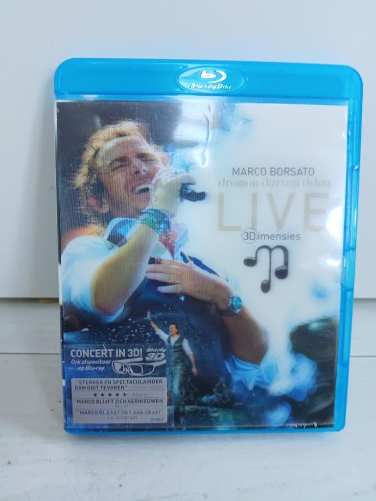 Marco borsato 3D Blu-ray dimensies live in gelderdome, Ophalen of Verzenden, Zo goed als nieuw, Muziek en Concerten