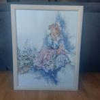 Oude borduurwerk, 52x65x2,50cm, Ophalen of Verzenden, Zo goed als nieuw