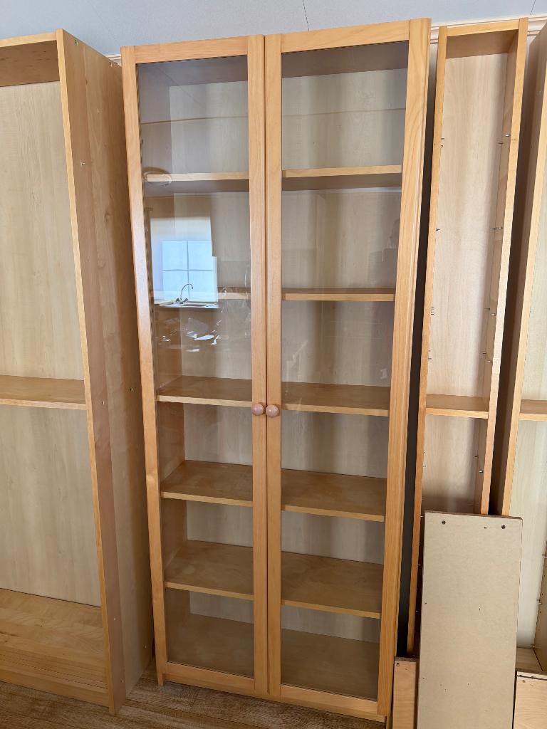 Vitrinekast, Huis en Inrichting, Kasten | Vitrinekasten, Ophalen, Glas, 50 tot 100 cm, Zo goed als nieuw
