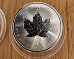 Zilveren Canadese Maple Leaf Munten 1 oz, Postzegels en Munten, Edelmetalen en Baren, Ophalen of Verzenden, Zilver