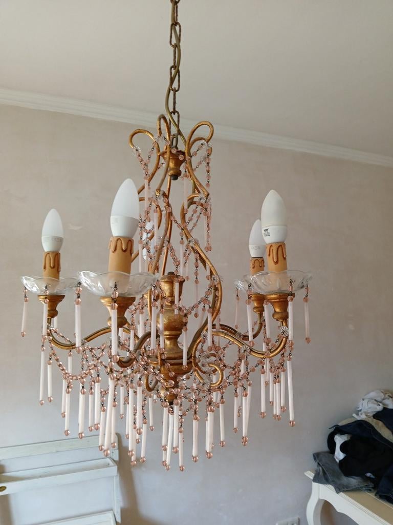 Antieke Hanglamp Uniek, Ophalen of Verzenden