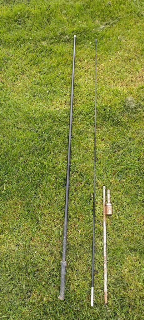 Beachvlag mast plus grondpen, Ophalen