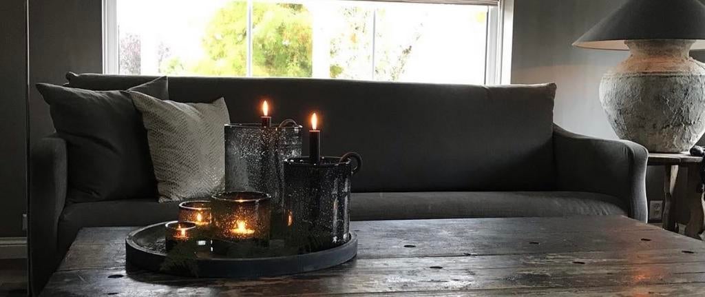 Hoffz bank - Landelijke stijl linnen bank, Ophalen of Verzenden, Gebruikt, Rechte bank, Stof