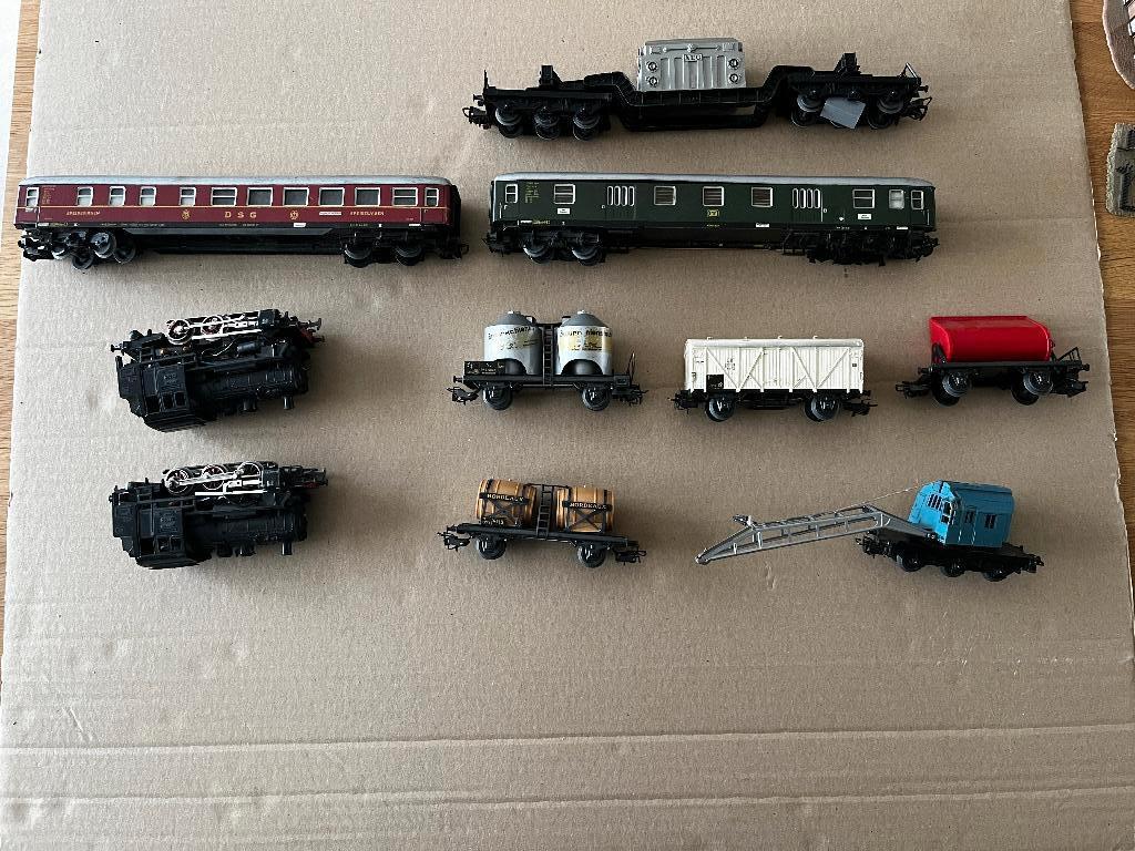 Marklin oude treinset, Hobby en Vrije tijd, Modeltreinen | H0, Ophalen, Wisselstroom, Gebruikt, Rails