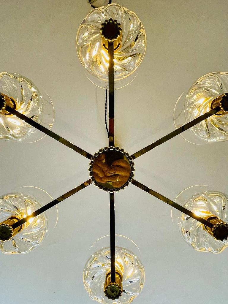 jaren 60/70 lamp retrolamp, Ophalen of Verzenden, Zo goed als nieuw, Glas, Hollywood Regency