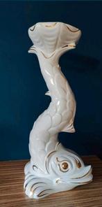 Capodimonte porseleinen lampvoet koi vis, Overige materialen, Gebruikt, Ophalen of Verzenden, Mid Century Modern