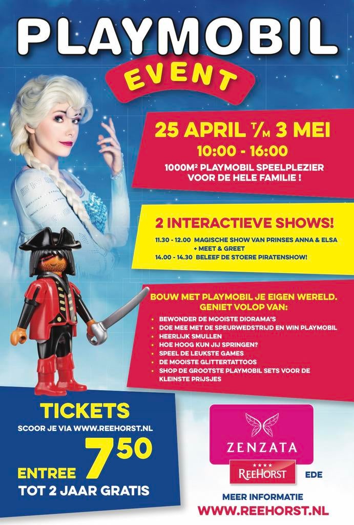 Playmobil event in de meivakantie!, Kinderen en Baby's, Kinderkleding | Maat 134, Ophalen of Verzenden, Nieuw, Jongen of Meisje