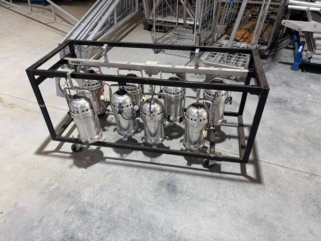 Partij spots inclusief kar, Muziek en Instrumenten, Ophalen of Verzenden, Gebruikt, Licht