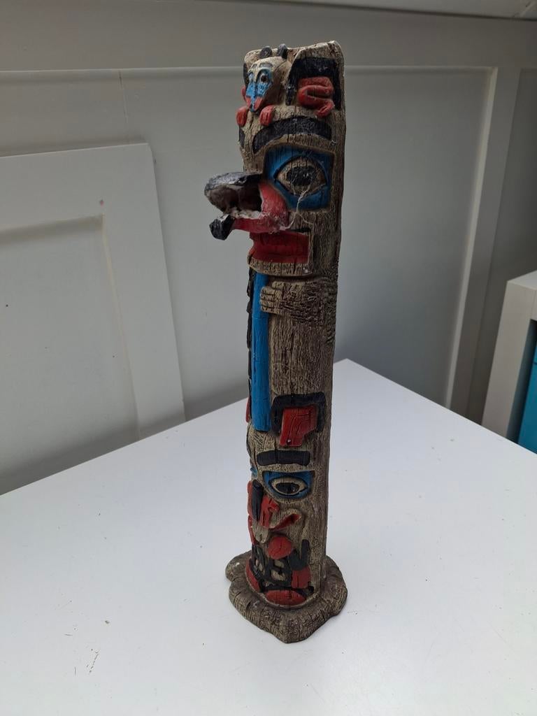 Decoratieve Totempaal - Handgeschilderd, Overige onderwerpen, Handgemaakt, Ophalen of Verzenden, 20 - 50 cm