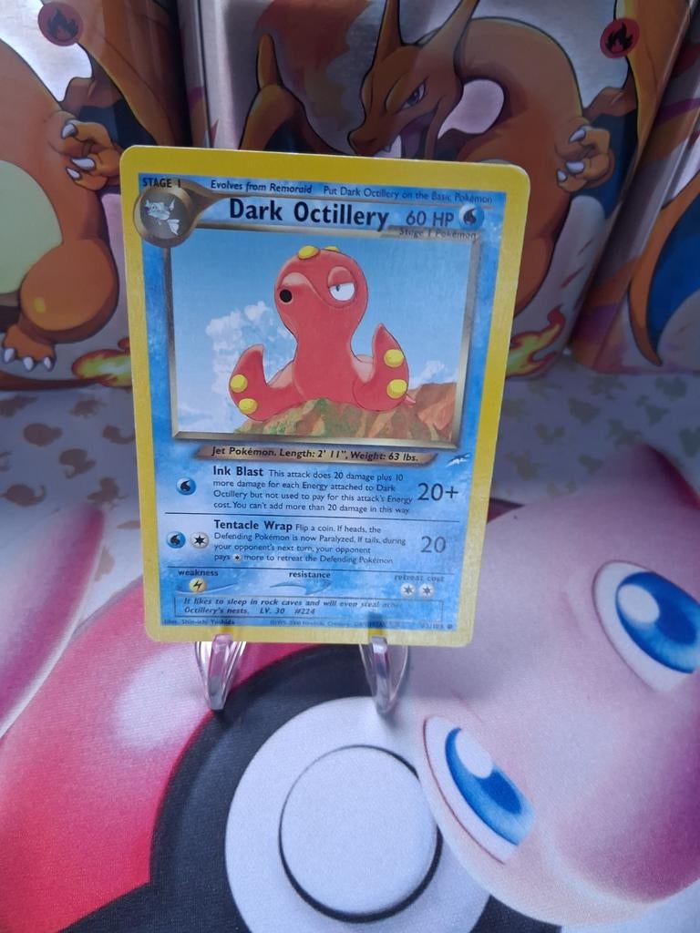 Pokémon kaart Dark Octillery 60 HP neo destiny, Ophalen of Verzenden