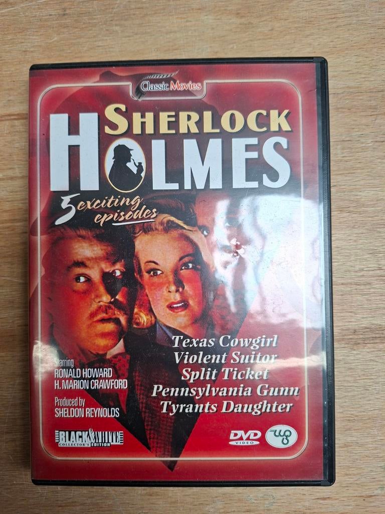 Sherlock Holmes - 5 Spannende Afleveringen DVD, Vanaf 9 jaar, Ophalen, Gebruikt, Overige genres