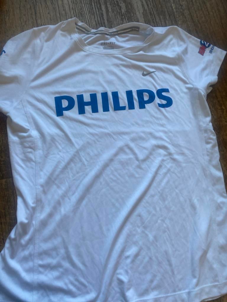 Nike Philips Run2Day Eindhoven hardloopshirt, Kleding | Dames, Wit, Maat 42/44 (L), Ophalen of Verzenden, Zo goed als nieuw