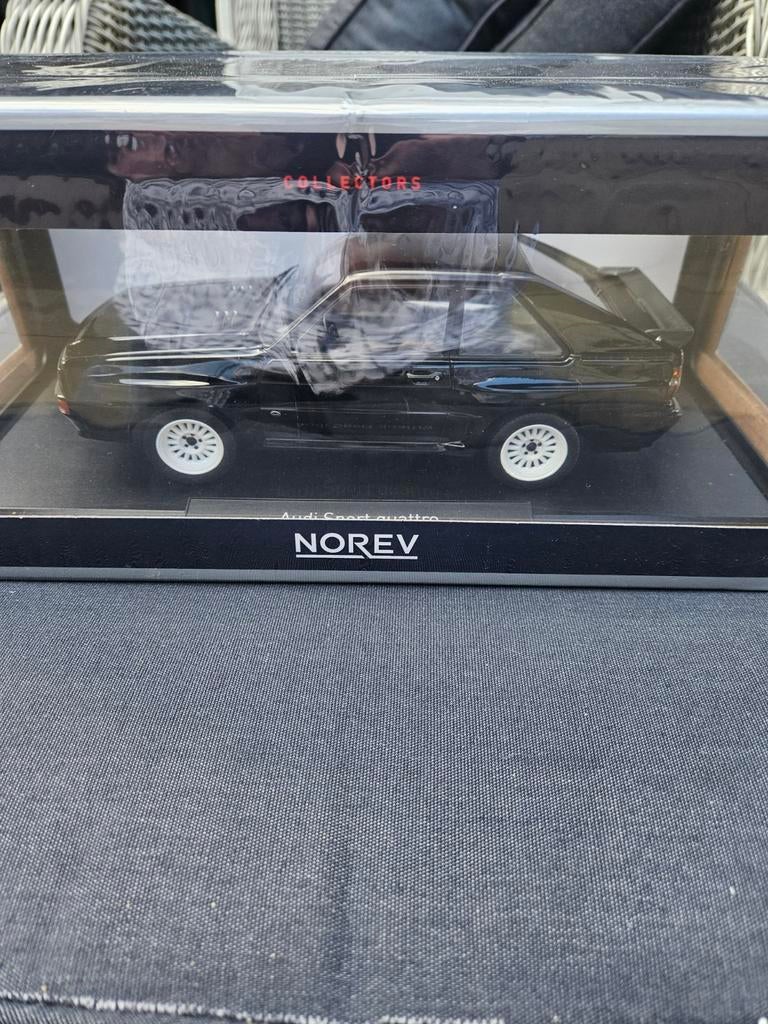 1/18 norev audi sport quattro zwart, Ophalen of Verzenden, Nieuw