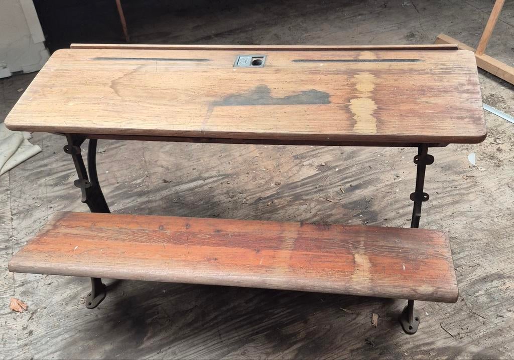 Schoolbank uit 1890i, Ophalen of Verzenden
