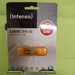 Intenso USB Stick 64 GB Rainbow Line Oranje, Computers en Software, USB Sticks, Nieuw, Ophalen of Verzenden, A, 64 GB