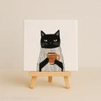 Tegeltje coffee kitten, Ophalen of Verzenden, Nieuw