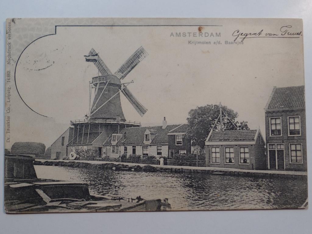 Amsterdam 654 Uitg Dr Trenkler Co Leipzig Molen, Verzenden, Voor 1920, Gelopen, Noord-Holland