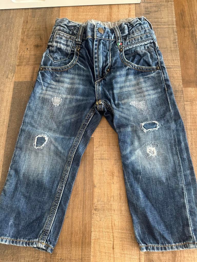 Vingino spijkerbroek maat 86/92, Kinderen en Baby's, Babykleding | Maat 80, Ophalen of Verzenden, Gebruikt, Jongetje, Broekje