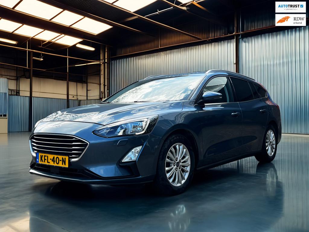 Ford Focus Wagon 1.0 EcoBoost Vignale carplay_Camera_trekh_4, 125 pk, Gebruikt, Euro 6, Blauw