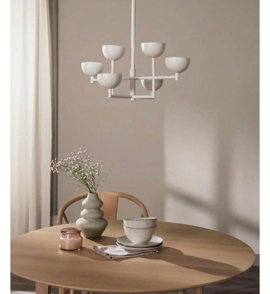 Westwing Kroonluchter Paula LED - Zo goed als nieuw, Huis en Inrichting, Lampen | Hanglampen, Ophalen, Zo goed als nieuw, Glas