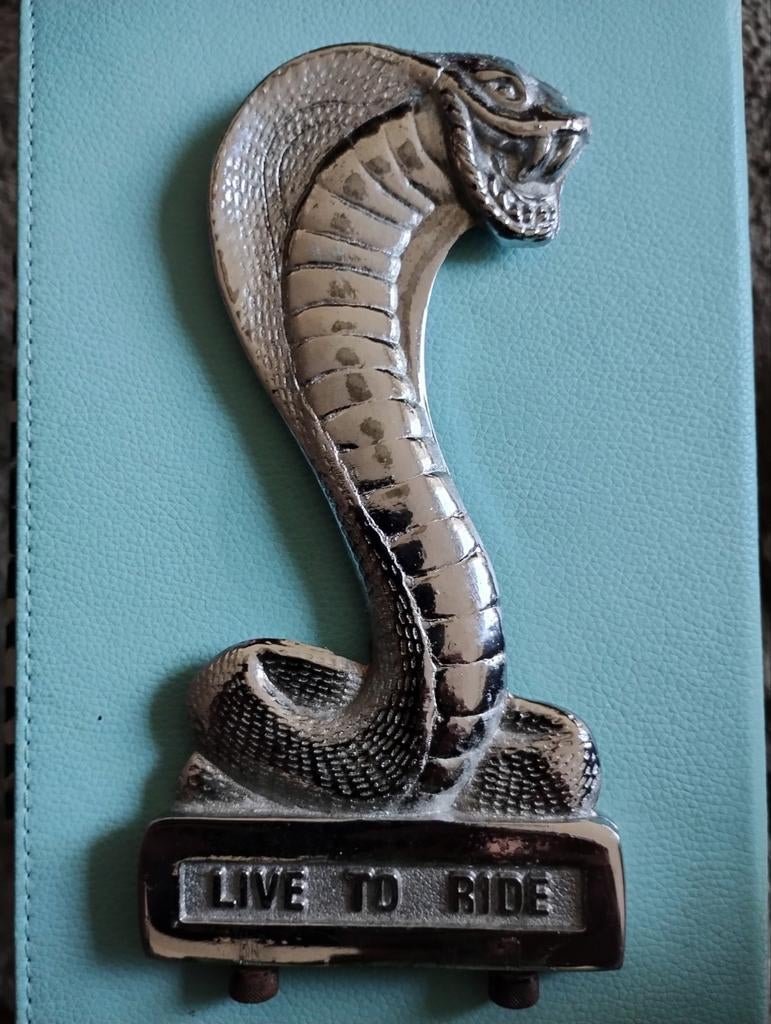 Ford Mustang GT350/GT500 Cobra Embleem Zwaar Chroom, Auto-onderdelen, Voor, Nieuw, Ophalen of Verzenden, Ford