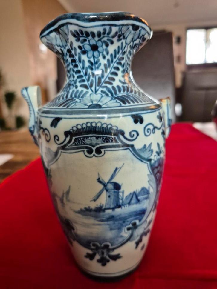 Antiek Delfts Blauw Royal Delft 1917 Vaas, Antiek en Kunst, Antiek | Vazen, Ophalen of Verzenden