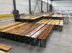 Houten bierbankensets / picknicksets te huur meer dan 150, Ophalen, Gebruikt, Overige