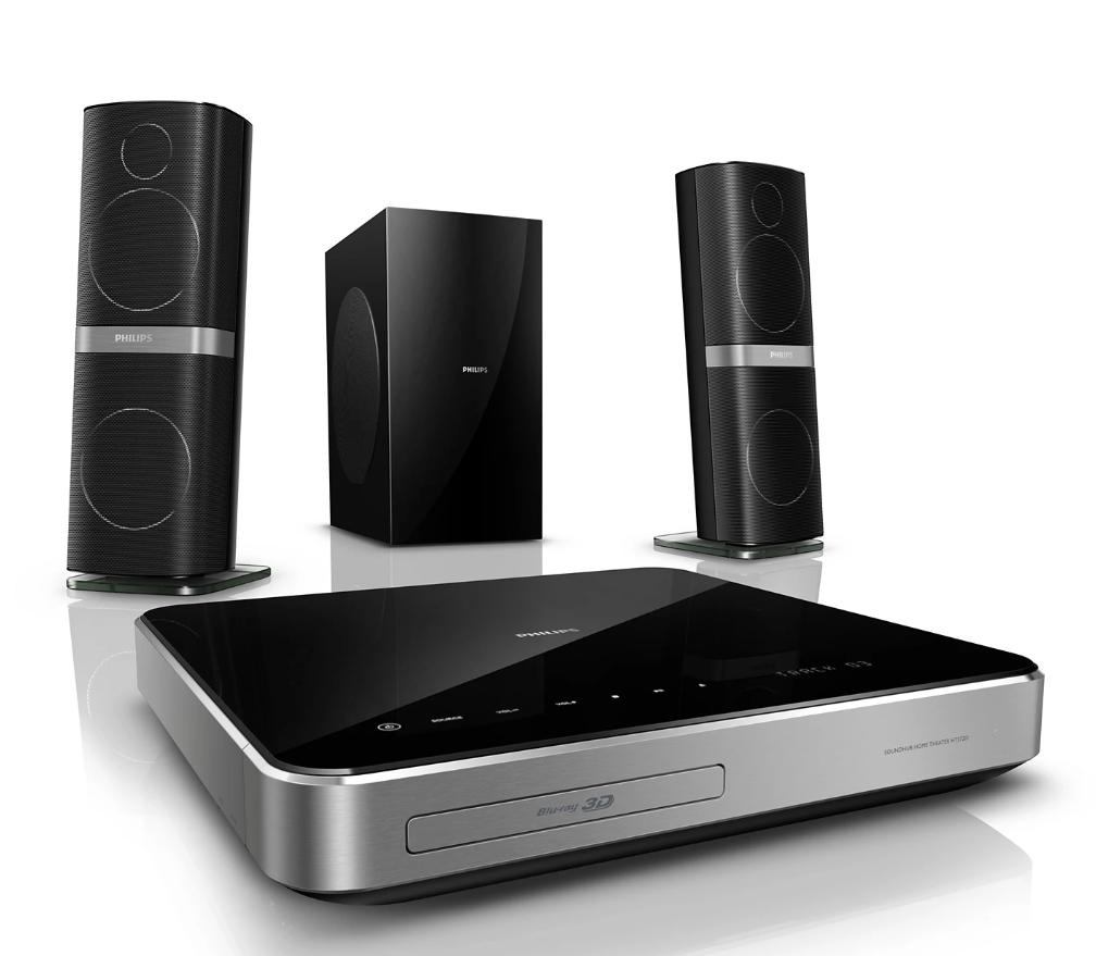Philips SoundHub home cinema-systeem HTS7202 met 3D Blu-ray., Ophalen, Philips, Overige systemen, Blu-ray-speler