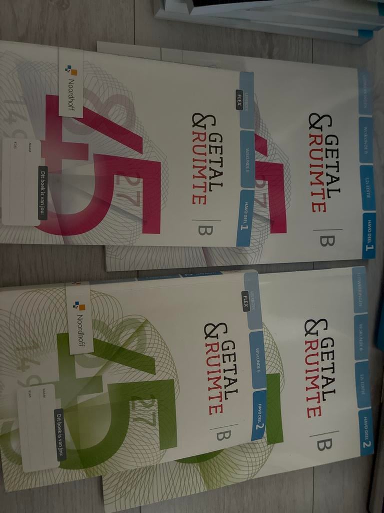 Getal & Ruimte Wiskunde B HAVO deel 1 en 2, Ophalen of Verzenden, Gelezen, HAVO, Wiskunde B