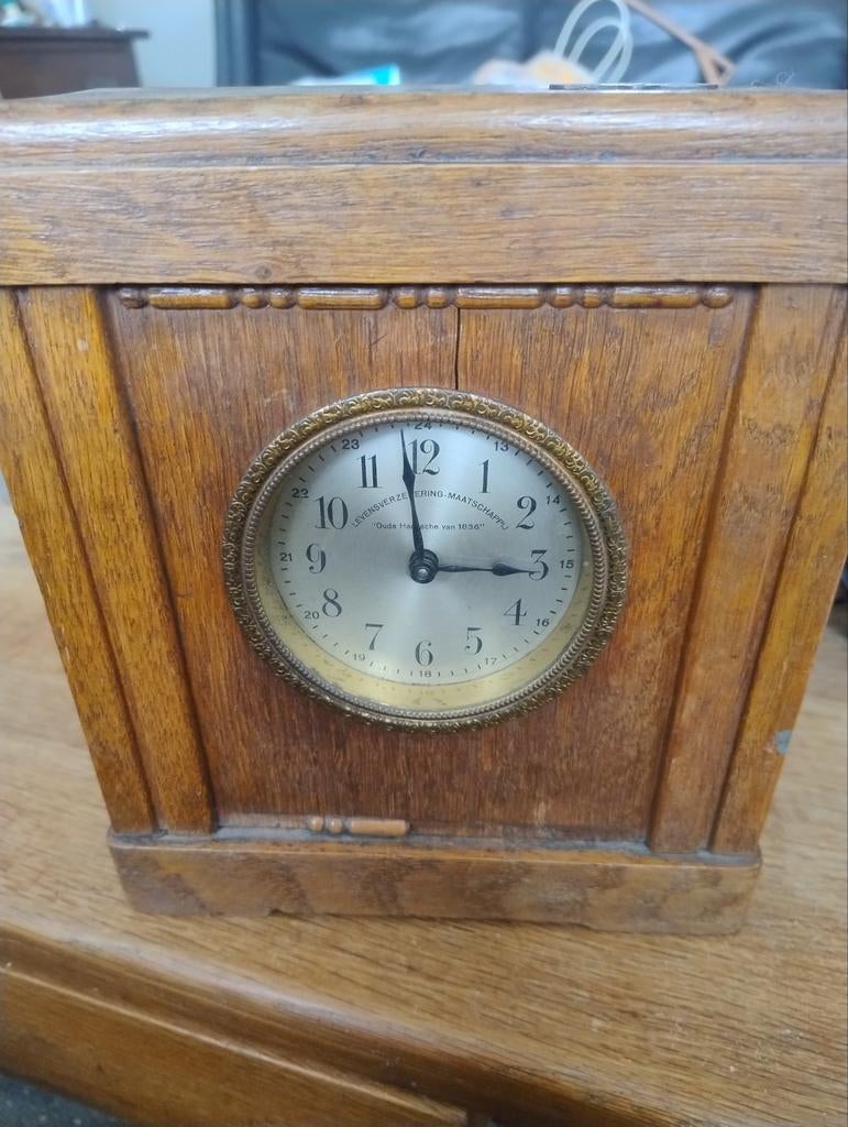 🔴 Prikklok Levensverzekering Maatschappij Oude Haagsche, Antiek en Kunst, Ophalen of Verzenden