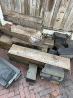 Gratis Rest stukken stapelblokken en opsluitbanden, Ophalen, Gebruikt, Overige typen, 10 m² of meer