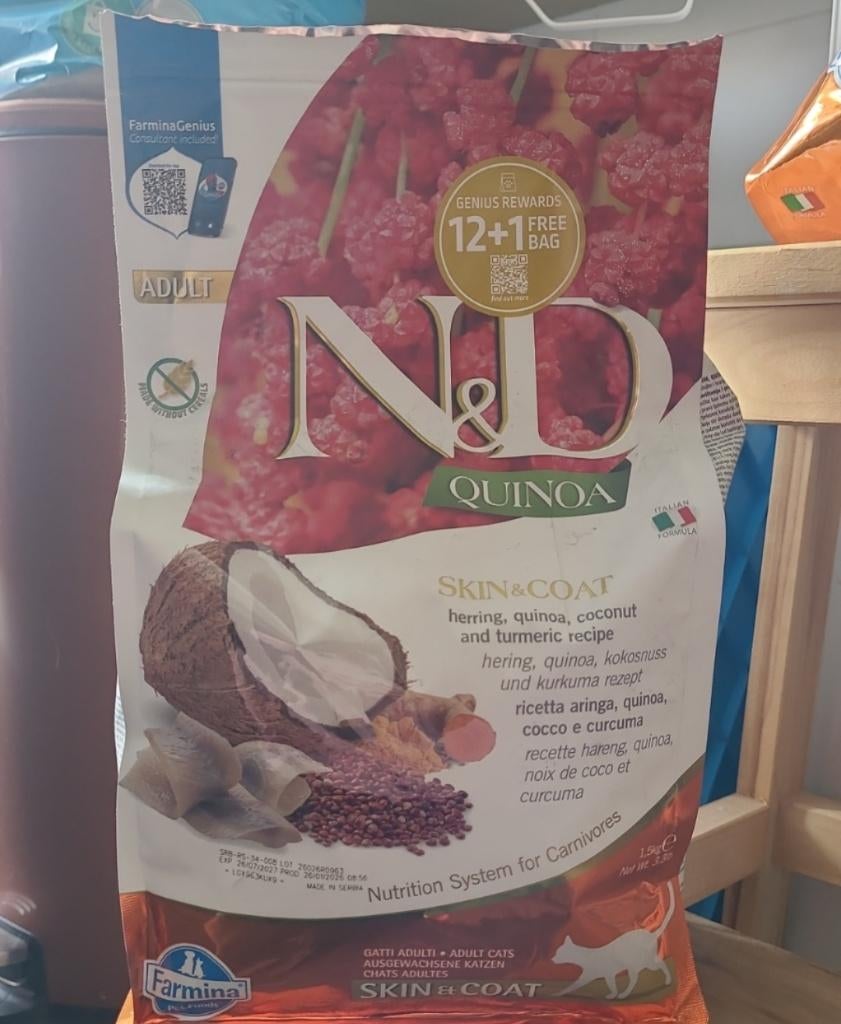 Farmina kattenvoer haring gevoelige vertering en huid, Dieren en Toebehoren, Dierenvoeding, Ophalen of Verzenden, Kat