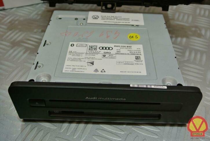 audi a4 8w navigatie mmi compleet 8w1919604 8w0035842, Auto-onderdelen, Dashboard en Schakelaars, Gebruikt, AUDI AG, Auto-Union-Strasse 1
85045  Ingolstadt, DE