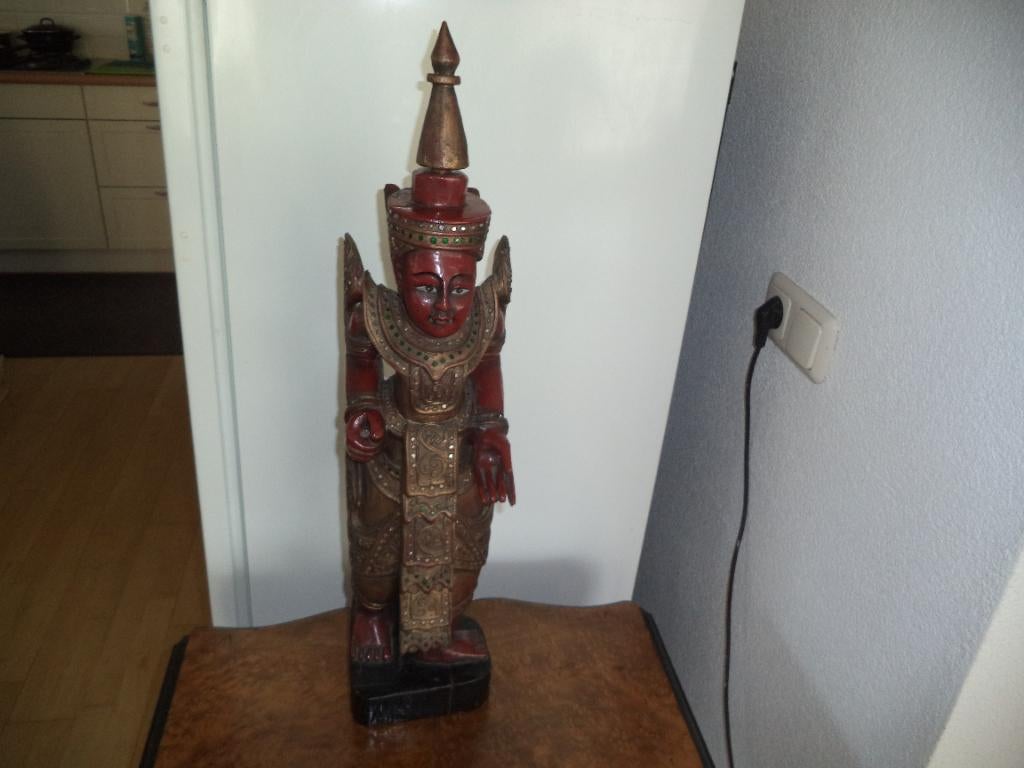 antiek houtenbeeld, Antiek en Kunst, Ophalen of Verzenden