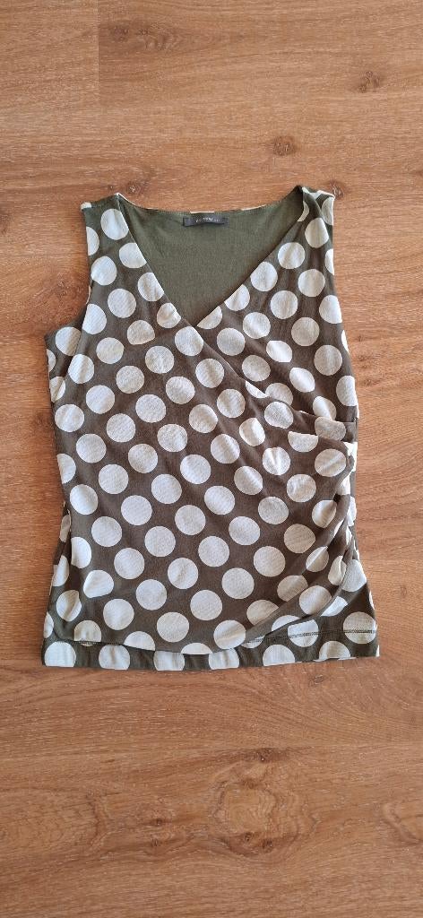 z.g.a.n. sportieve groen/beige top merk Emotions maat 36, Verzenden, Groen, Emotions, Nieuw