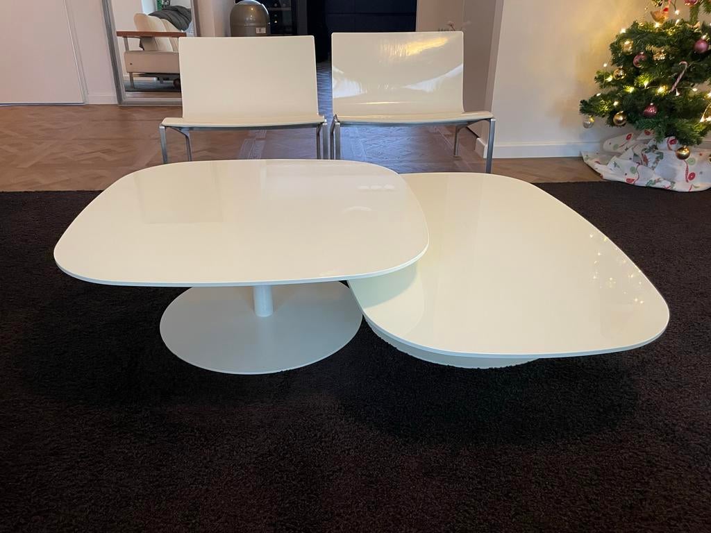 Fritz Hansen salontafels van Piero Lissoni, Ophalen, Kunststof, 100 tot 150 cm, Zo goed als nieuw