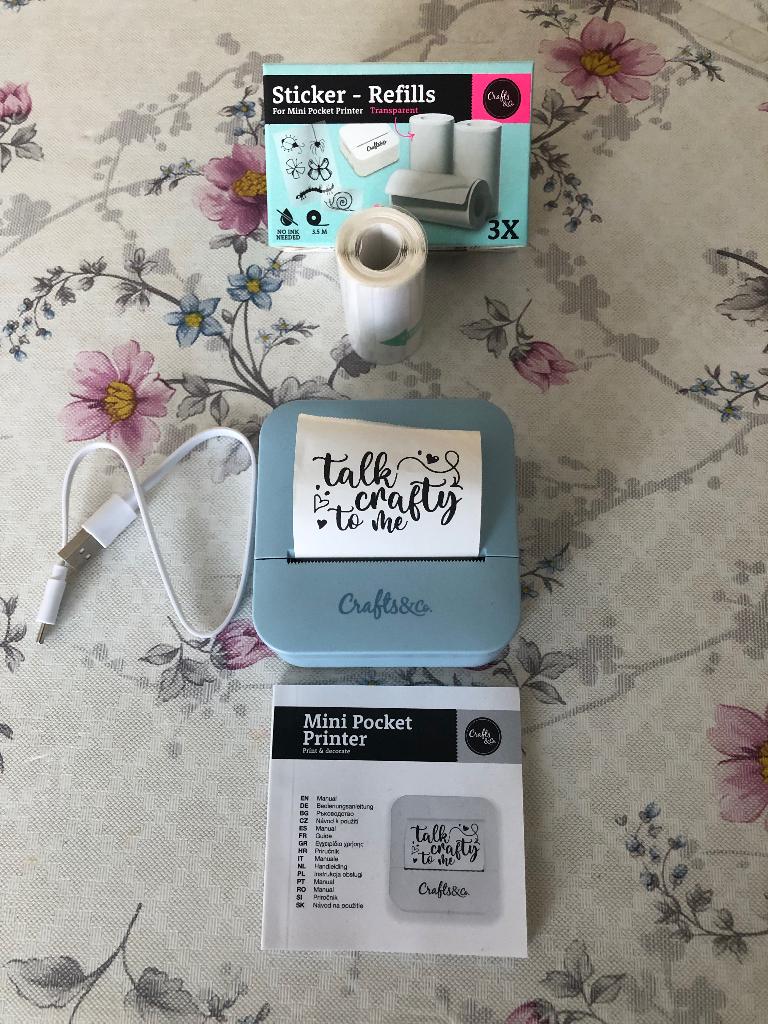 Crafts mini pocket printer, Ophalen of Verzenden, Nieuw, Crafts en Co