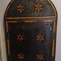 Marokkaanse handgemaakte spiegel., Huis en Inrichting, Ophalen, Zo goed als nieuw, Minder dan 100 cm, Rechthoekig