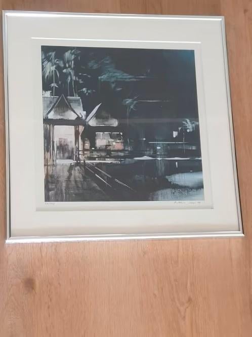 litho Matthias Meyer 1999 gesigneerd en genummerd 57 / 100, Antiek en Kunst, Kunst | Etsen en Gravures, Ophalen