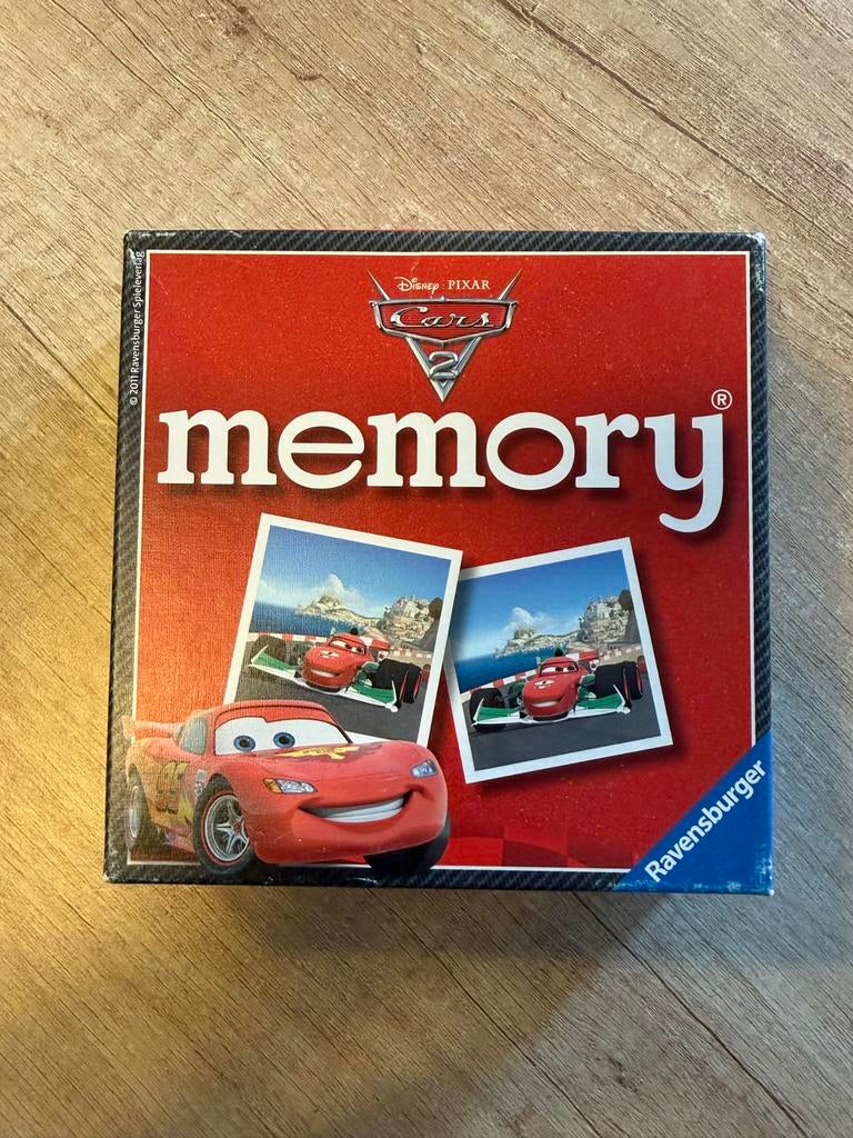 Disney Pixar Cars 2 Memory spel Ravensburger, Ophalen of Verzenden, 10 tot 50 stukjes, Zo goed als nieuw, 2 tot 4 jaar