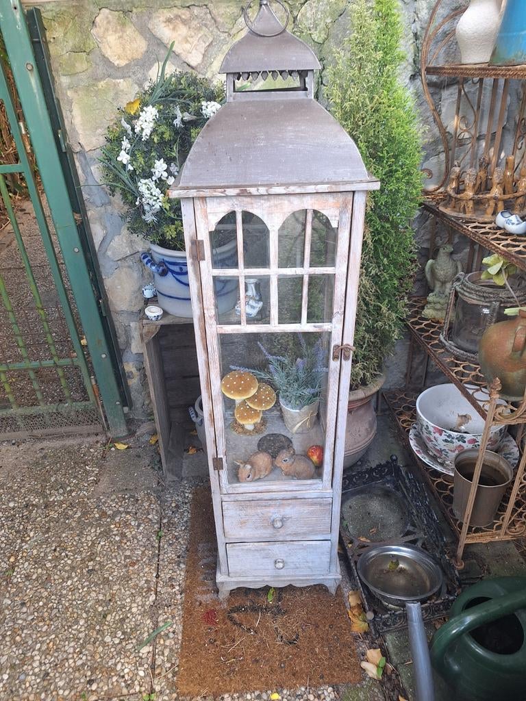 Decoratieve buiten/tuinkast - Sfeervolle blikvanger, Tuin en Terras, Ophalen, Gebruikt, Hout, Overige typen