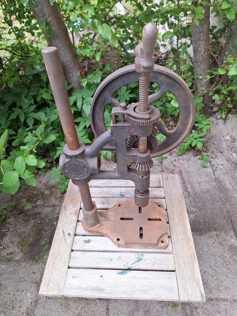Antieke kolom boormachine, Ophalen of Verzenden