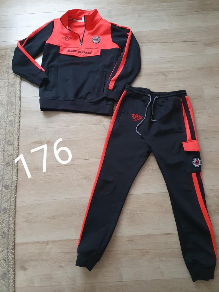 Nieuw Black Bananas Trainingspak Maat 176 Zwart/Oranje 💫, Nieuw, Ophalen of Verzenden, Setje, Jongen