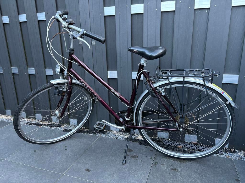 Giant Tourer - 57cm frame - Goede banden, met versnellingen, Fietsen en Brommers, Fietsen | Dames | Damesfietsen, Ophalen, Gebruikt
